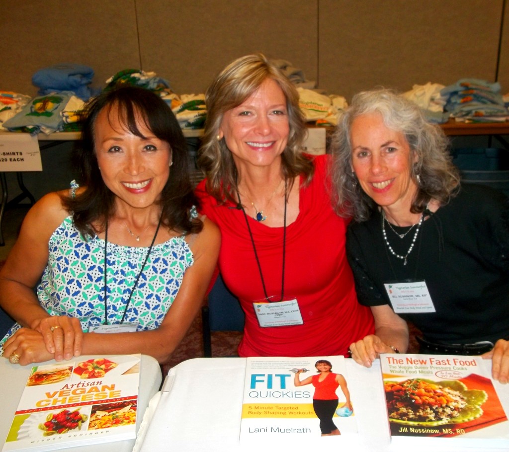 With the talented and industrious Miyoko Schinner and Jill Nussinow at our book signing