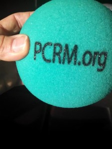 For Fit Quickies props, our "PCRM.orbs!" Too much fun!